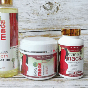 Pack 3 Booty Maca : Oil Serum, Cream & Curve
